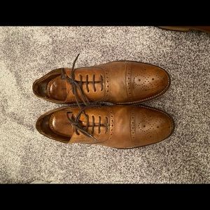 Brown Johnson & Murphy dress shoe